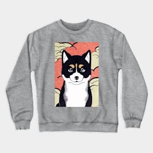 cool ukiyo-e Shiba inu Crewneck Sweatshirt